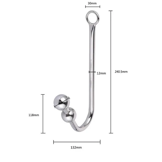 Hook with Beaded and Collar Anal 5334 Cuffs Elegant 0706